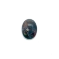 Oval cabochon with natural green and red moss agate texture for jewelry making - 18x25mm / US 7