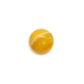 Polished round yellow striped agate stone bead for DIY jewelry making and ring inlay - 50 Pieces / No.6 (Yellow Striped) / 20mm