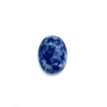 Oval blue and white sodalite gemstone cabochon for jewelry making and DIY settings - 18x25mm / Sodalite