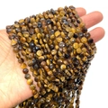 Facettierte natürliche Tigerauge Steinperlen flache Scheiben DIY Schmuckzubehör - 6mm / Tigerauge