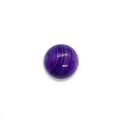 Polished round purple striped agate stone bead with natural white ring patterns - 50 Pieces / No.4 (Purple Striped) / 20mm