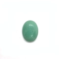 Polished oval green stone cabochon for DIY jewelry making and ring settings - 18x25mm / Green Aventurine