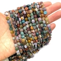 Gefacetteerde natuurlijke oceaanagaat kralen in mix kleuren voor DIY sieraden maken - 6mm / Oceaanagaat