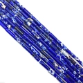 Blue Imperial Jasper tube beads 4x13mm cylindrical natural stone for DIY jewelry - 4x13mm / No.11 Royal Blue