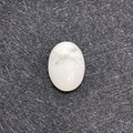 Oval white turquoise howlite gemstone cabochon with grey marble texture for DIY jewelry - 18x25mm / Howlite
