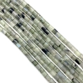 Perles cylindriques en labradorite naturelle 4x4mm avec reflets bleus pour bijoux DIY - 4x4mm / N°7 Pierre Flash