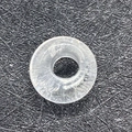 Einzelne transparente runde Ringperle für DIY-Halsketten Schmuckherstellung Zubehör - Weiß Kristall / 8x14mm