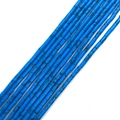 Blaue Türkis Zylinderperlen 2x4mm mit schwarzer Matrix für die Schmuckherstellung - 2x4mm / Hellblau (Nr.10)