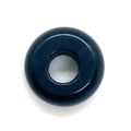 Polished dark blue goldstone 4x10mm large hole abacus bead for DIY jewelry making - 4x10mm / Black Agate