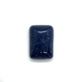 Pierre cabochon rectangulaire en goldstone bleue 10x14mm pour création de bijoux - 10x14mm / Grès bleu