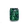 Cabochon rectangulaire poli de 10x14 mm en rubis zoïsite pour bijoux DIY - 10x14mm / Ruby Zoisite