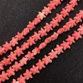 Pink starfish shaped synthetic coral beads for DIY jewelry making handicraft strands - Starfish Shape / 11mm (50 Pieces/Pack)