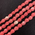 Carved fish shaped synthetic coral beads in pink and white for DIY jewelry making - Fish-Shaped Design / 12x14mm (50 Pieces/Pack)