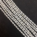 Handmade DIY white shell pearl drop beads for jewelry making necklaces bracelets - Water Drop Style / 4x7mm
