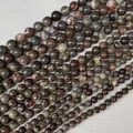 Natürliche Jaspis-Rundperlen für die Schmuckherstellung in verschiedenen Größen 4mm bis 12mm - 4mm / Blumenachat