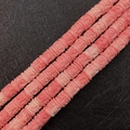 Pink synthetic coral carved cylindrical loose beads for DIY jewelry making and crafts - Column Six-Syllable Mantra Dzi / 9mm (50 Pieces/Pack)
