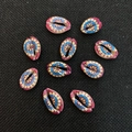 9pcs set of colorful bohemian mandala printed natural shell beads for DIY jewelry - Bohemian Mandala (No.10) / 20 Pieces Set