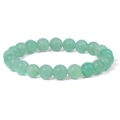 Handmade 8mm natural green aventurine stone bead elastic bracelet for men and women - 19cm / Light Green Aventurine (FK0706)