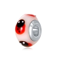 Perle en verre coccinelle avec noyau en argent sterling 925 pour bracelets DIY - Style de Perle de Verre Coccinelle (23)