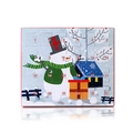 Weihnachts-Adventskalender mit Schneemann-Motiv und 24 Türchen zum Herunterzählen - Weihnachtsset 3
