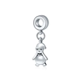 Abalorio de pingüino navideño de plata S925 con gorro de Papá Noel para joyas DIY - Estilo de Pingüino de Navidad (12)
