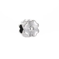 Polished silver four-leaf clover CCB spacer charm bead for DIY jewelry making - Clover Style 2