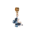 Bohemian blauwe vlinderbedel met gouden Grieks patroon voor DIY-sieraden maken - Blauw-Wit Verloop Meander Vlinder(21)