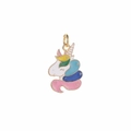 Colorful enamel unicorn charm in golden finish for DIY bracelet and necklace making - Colorful Scotty Dog Style (DGB854)
