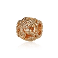 Golden hollow sea star and shell beads for DIY jewelry making with high polished finish - Ocean Element Bead (23)