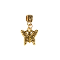 Vintage gold butterfly pendant with geometric patterns for DIY jewelry making - Hollow Texture Butterfly Style (1)