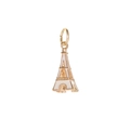 DIY colorful Eiffel Tower charm in gold metal and white enamel for handmade jewelry - Gold White Eiffel Tower (MDF376)