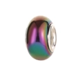 Macro detail of iridescent rainbow plating on high-gloss resin charm bead - Gradient Rainbow Iridescent (8)