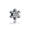 Vintage Silber Schneeflocke Charm-Perle mit Kristallen für Weihnachts-DIY-Armbänder - Vollzirkonia Schneeflocke Stil (21)