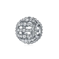 Perle charm sphérique argentée évidée avec design tissé complexe pour bijoux DIY - Style Tissé Sphérique Irrégulier (25)
