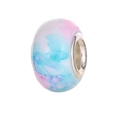 DIY charm bead for bracelets with blue and pink watercolor dye on polished resin - Pink Blue Watercolor Smudge Style (2)
