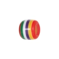 Cuenta de resina con rayas arcoíris para creación de joyas y diseño de pulseras de colores - Rayas Multicolores Verticales