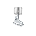 Charme modulaire de style italien avec pendentif patin à glace argenté pour bracelet DIY - Style Patin à Glace Argent (MK-DGB547)