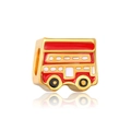 Charming red double-decker bus charm bead in gold finish for personalized bracelets - Red Double Decker Bus (15)