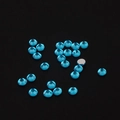 Sky blue round acrylic flatback rhinestones for nail art and DIY jewelry crafts - 8mm / Aqua Blue
