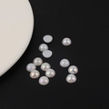 Demi-perles sirène AB irisées à dos plat pour bricolage de coques et nail art créatif - Demi-cercle / 8mm