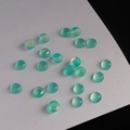 Cabochons ronds en résine agate vert aurore pour la création de bijoux DIY - 4mm