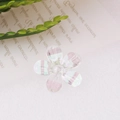 Macro shot of an iridescent resin flower bead with pearlescent finish for DIY crafting - 7# Five-petal Flower Shape