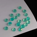 Cabochons ronds en résine d'agate vert menthe translucide pour bijoux DIY - 5mm