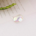 Macro detail of aurora pearlescent resin cat head charm for DIY jewelry making - 3# Cat Head Shape