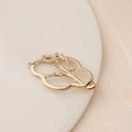Macro detail of a golden hollow cloud pendant with intricate branch design for DIY jewelry - Branch Cloud Shape (4#)