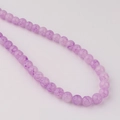 Vue détaillée de perles rondes en verre craquelé violet 8mm pour bijoux DIY créations - 14#