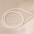Matte weiße Glasperlen für DIY-Halsketten und handgefertigtes Schmuckzubehör - Stil 1