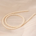 Matte beige Glasperlen für DIY-Schmuck mit gefrosteter Oberfläche für Armbänder - 2#