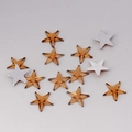 Strass en forme d'étoile ambrée avec coupe à facettes pour loisirs créatifs - 10mm / Ambre (2#)