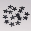 Close-up of black acrylic star-shaped rhinestones for DIY clothing accessories - 10mm / Black (7#)